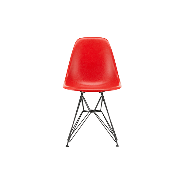*כסא Eames Fiberglass DSR Classic Red, Basic Dark