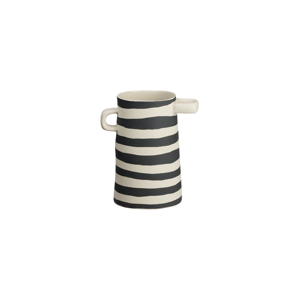 אגרטל Rayu Vase Black Stripes (Small)
