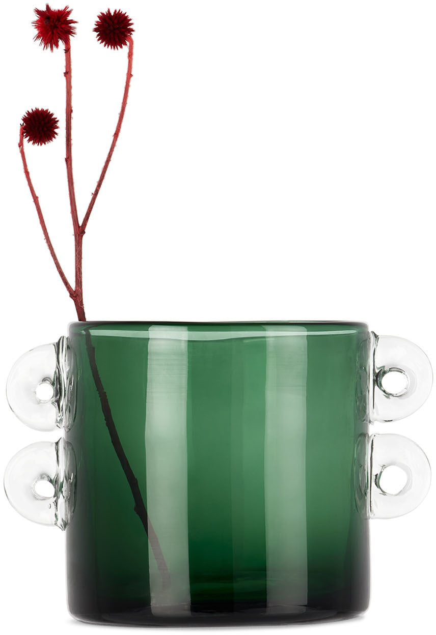 אגרטל Wind & Fire Vase Dark Green