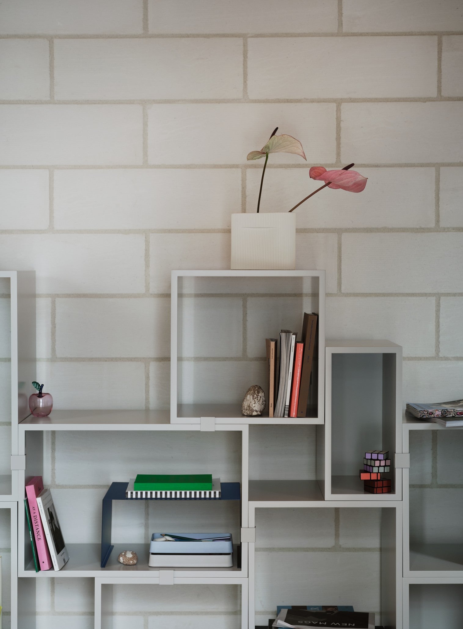 אגרטל Ridge Vase Beige (small)
