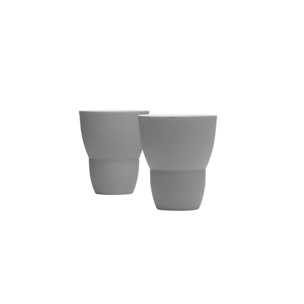 סט 2 ספלי תה Tea Cup Grey