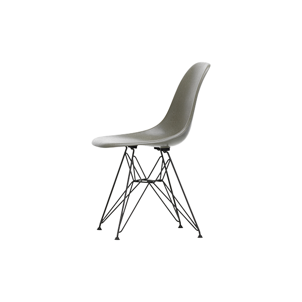 *כסא Eames Fiberglass DSR Raw Umber, Basic Dark