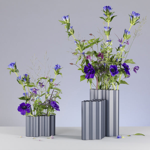 אגרטל Nuage Vase Blue Steel (Large)
