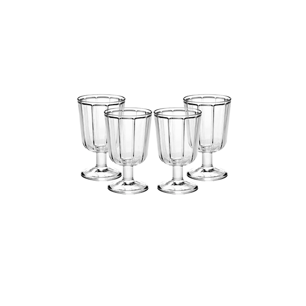 סט 4 כוסות ליין לבן White Wine Glass Transparent (Small)