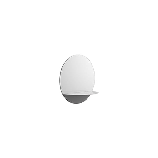 מראה Horizon Mirror Round Grey