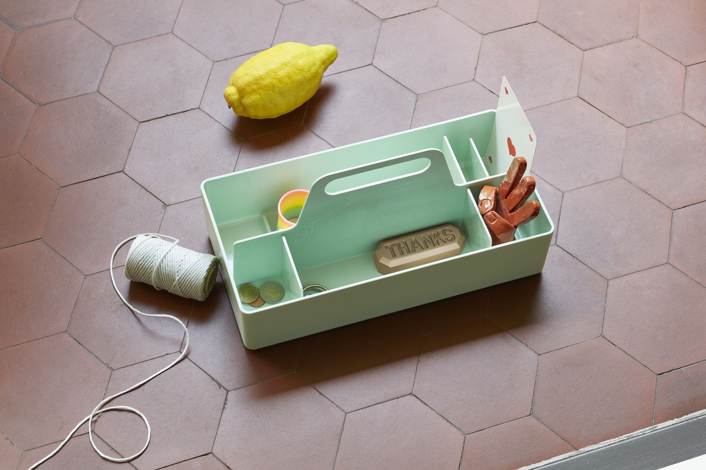 קופסת אחסון Toolbox Mint Green