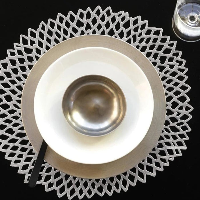 פלייסמט Dahlia Round Gunmetal