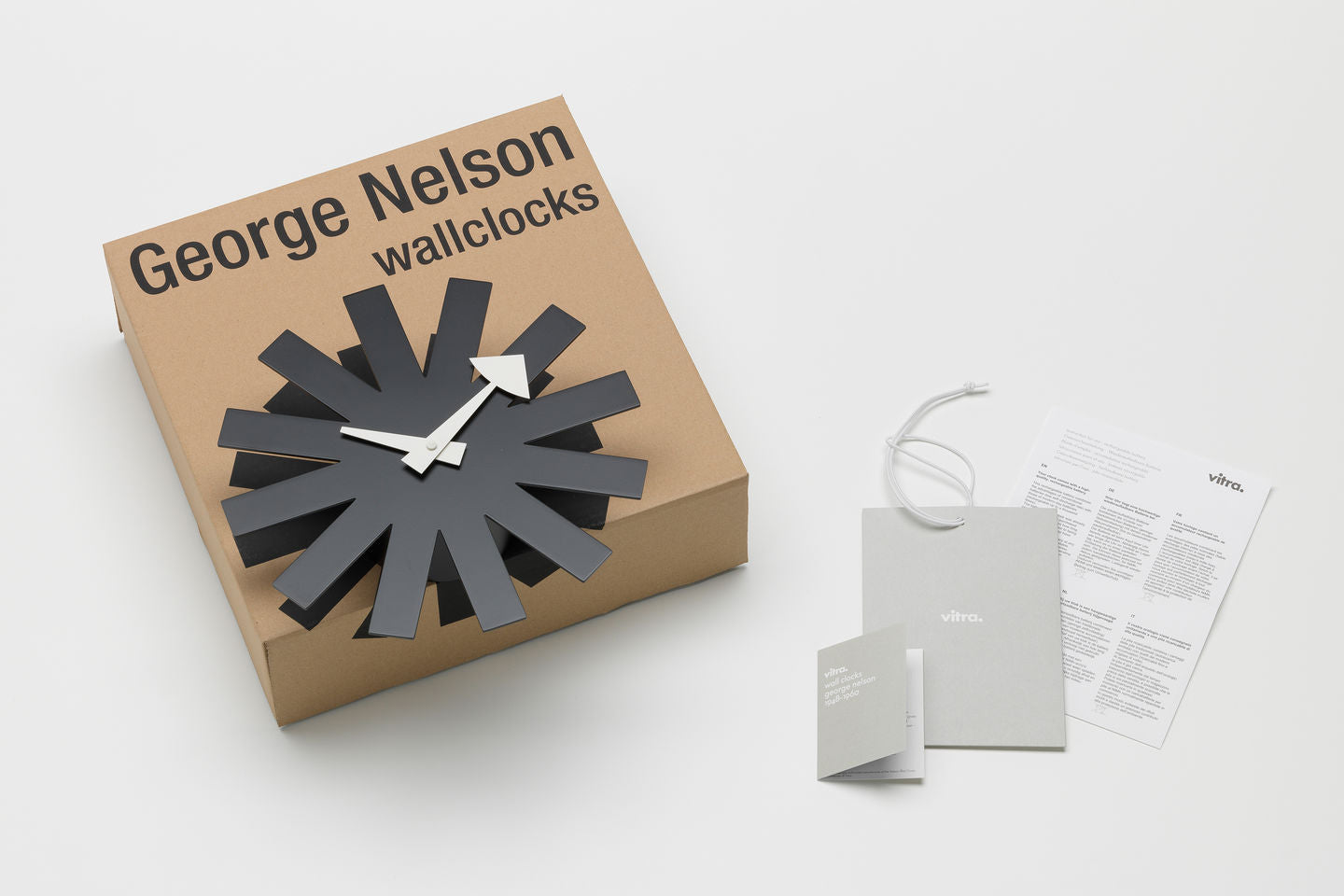שעון Asterisk Clock Black