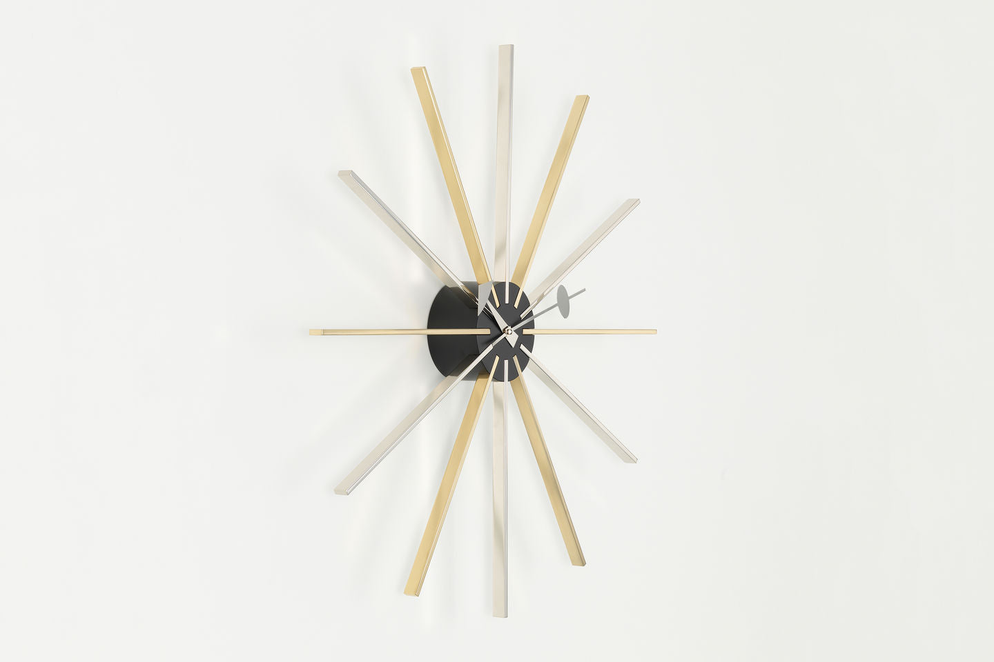 שעון Star Clock Chrome/Brass