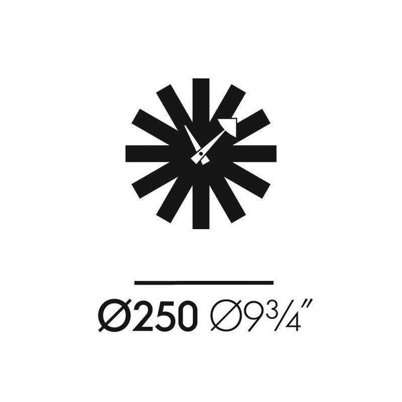 שעון Asterisk Clock Black