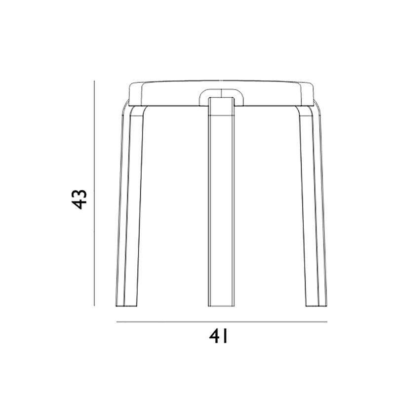 שרפרף Tap Oak base/Caramel