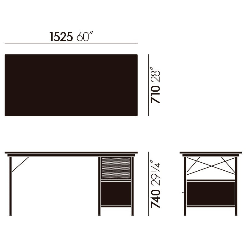 שולחן Eames Desk Unit EDU