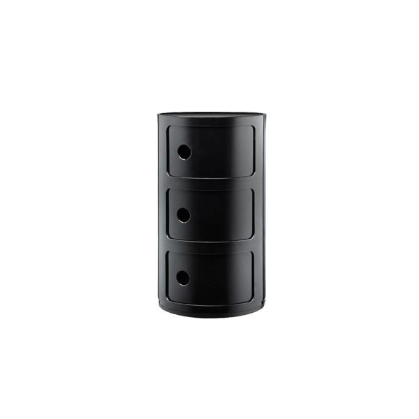 יחידת אחסון Componibili Classic 3 Modules Glossy Black