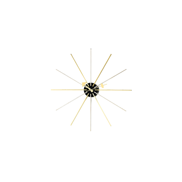שעון Star Clock Chrome/Brass